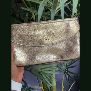 COACH Gold clutch